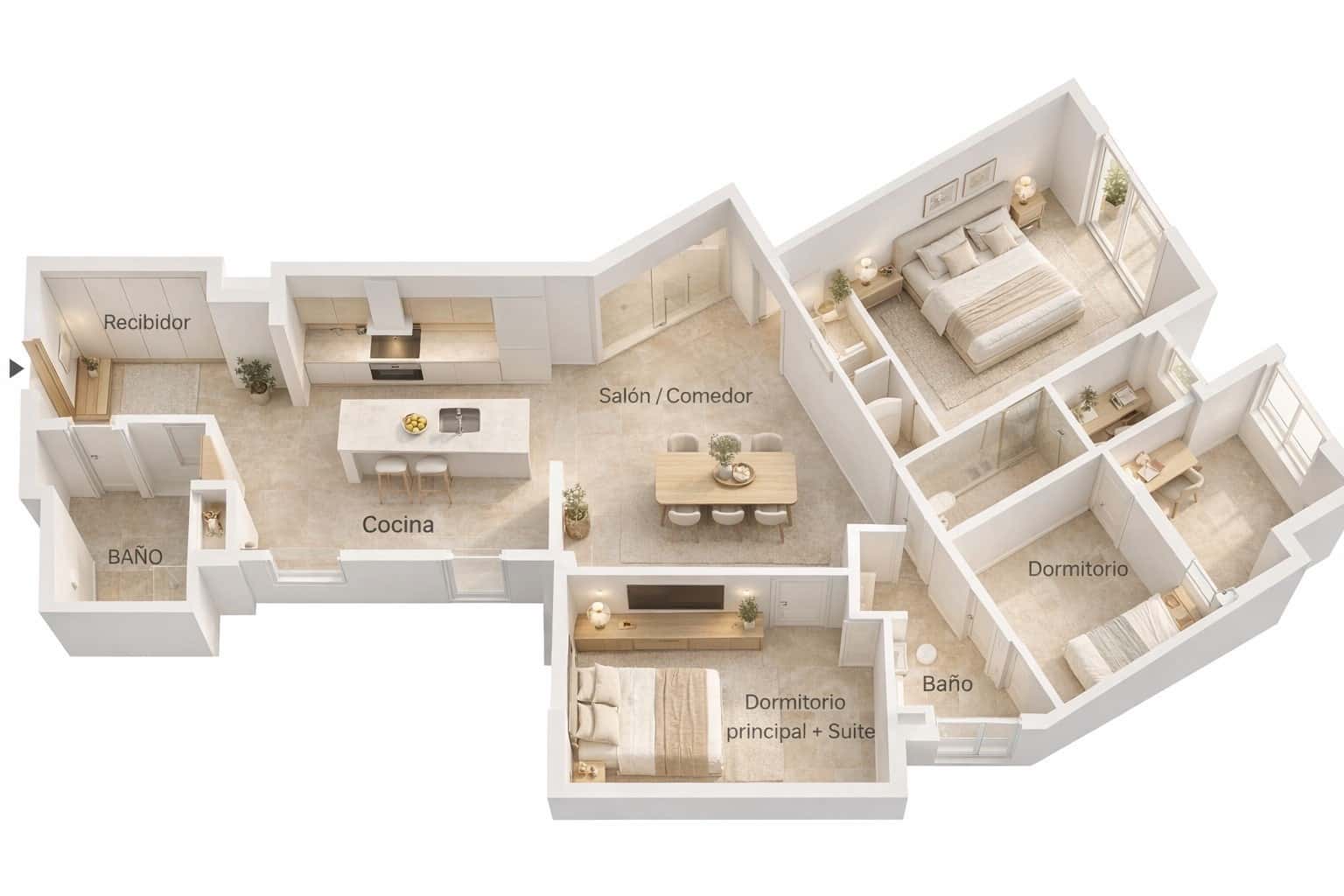 3 chambre Appartement à vendre à Malaga ville - 590 000 € (Ref: 9804199)