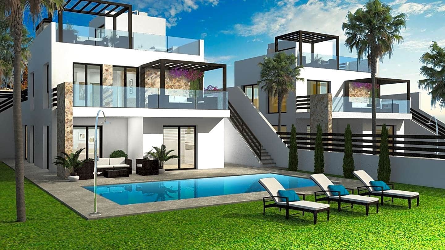 3 Zimmer Villa zu verkaufen in Ciudad Quesada mit Pool Garage - 687.000 € (Ref: 9403618)