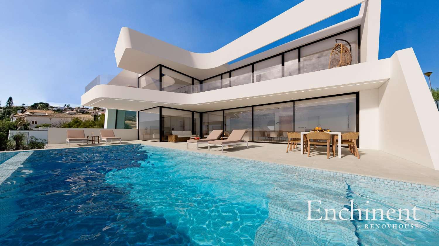 4 soveværelse Villa til salg i Calpe / Calp med swimmingpool - € 1.290.000 (Ref: 8867930)