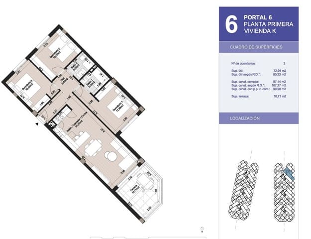 1 slaapkamer Appartement te koop in El Morche, Torrox met zwembad - € 235.000 (Ref: 9048569)