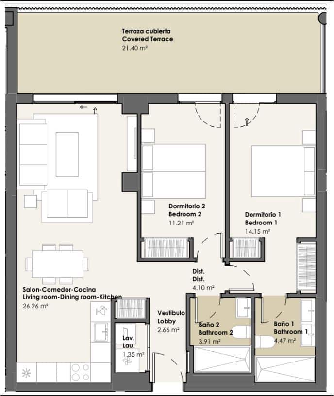 2 chambre Appartement à vendre à Torrox avec piscine - 328 000 € (Ref: 9673829)