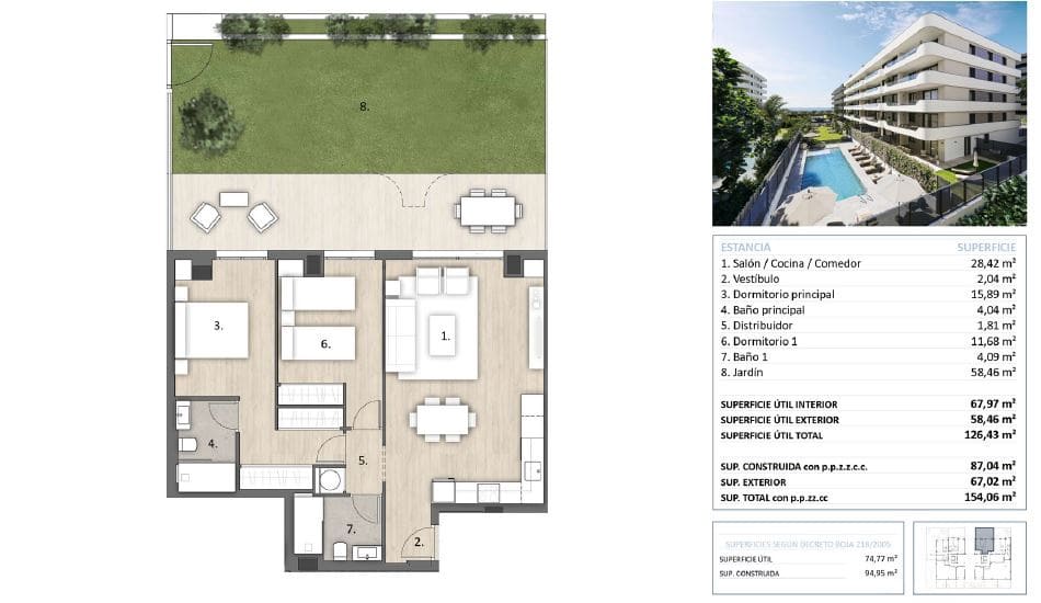 1 bedroom Apartment for sale in Torre del Mar with pool - € 281,500 (Ref: 9824700)