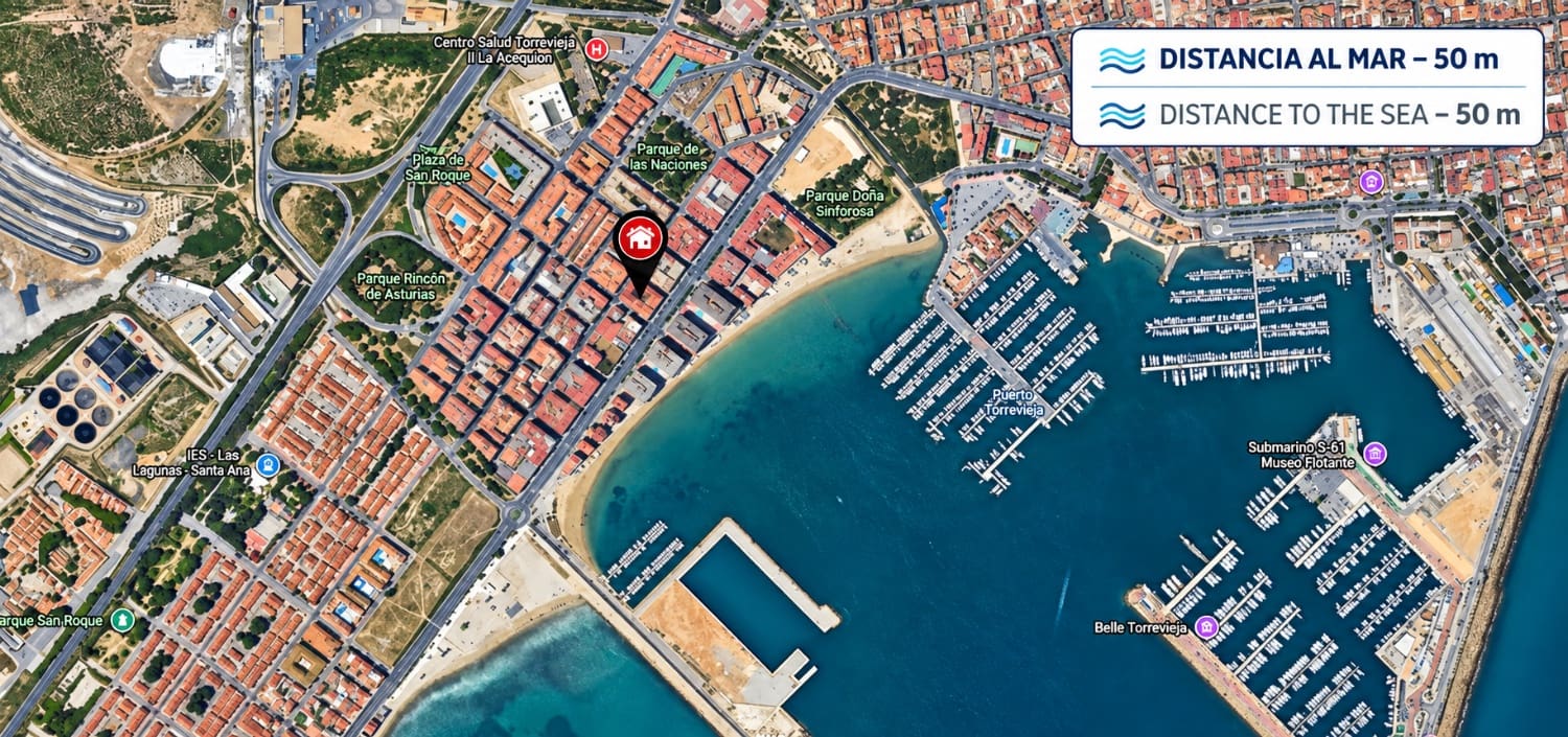 2 Zimmer Apartment zu verkaufen in Torrevieja - 149.900 € (Ref: 10135802)