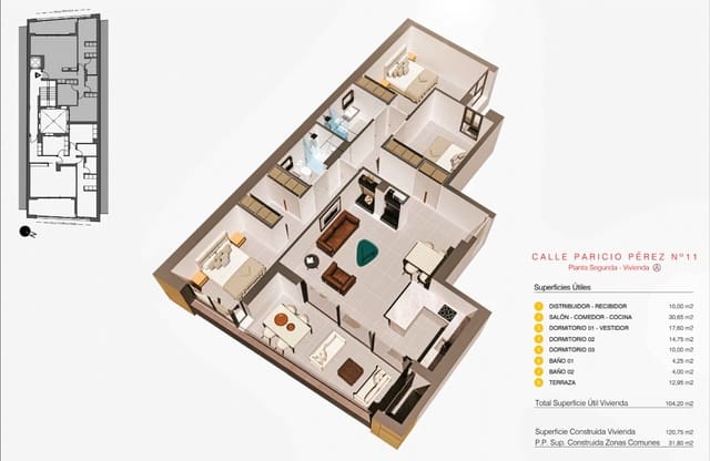 3 slaapkamer Appartement te koop in Puerto Deportivo, Torrevieja - € 360.000 (Ref: 9118582)