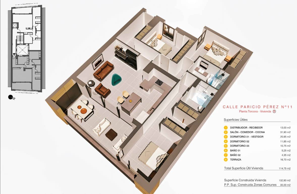 3 soveværelse Lejlighed til salg i Torrevieja - € 360.000 (Ref: 9118582)