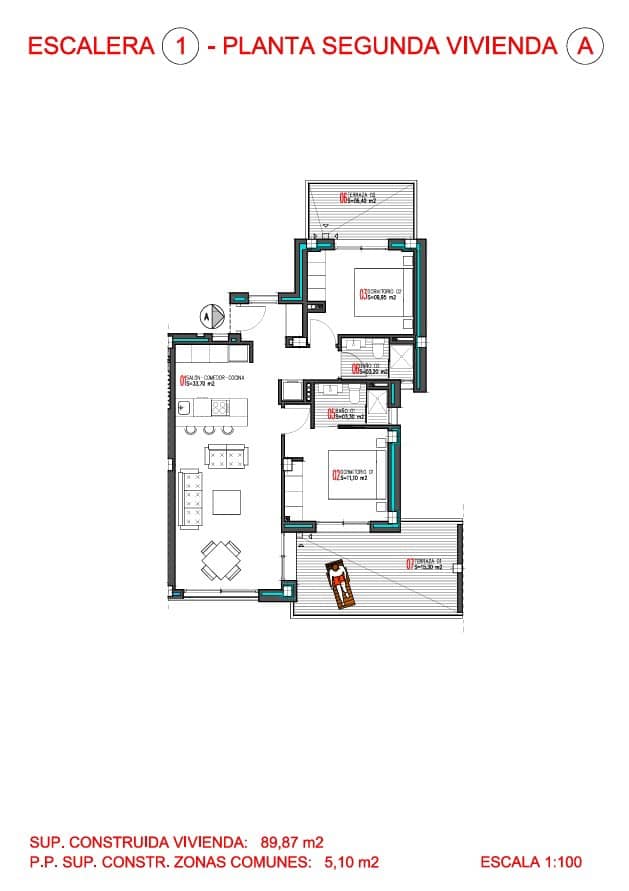 2 soveværelse Lejlighed til salg i Torrevieja med swimmingpool garage - € 274.900 (Ref: 9129534)
