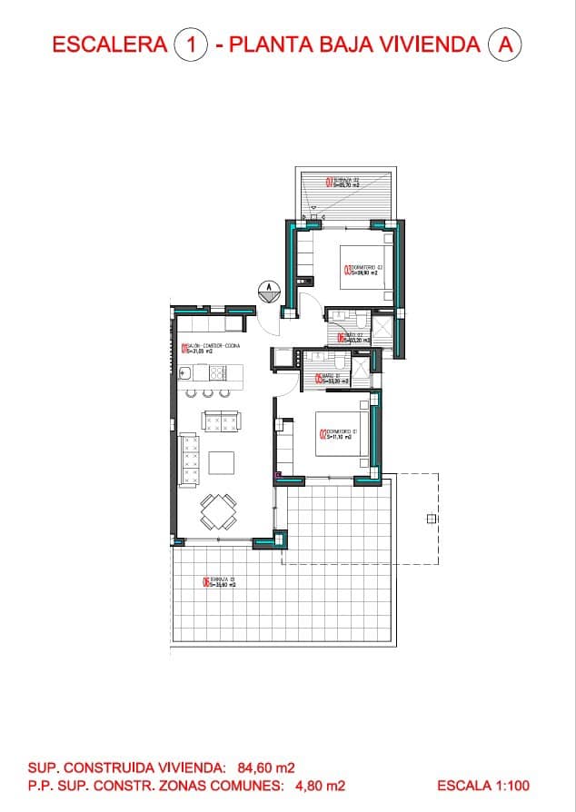 2 soveværelse Lejlighed til salg i Torrevieja med swimmingpool garage - € 274.900 (Ref: 9129534)