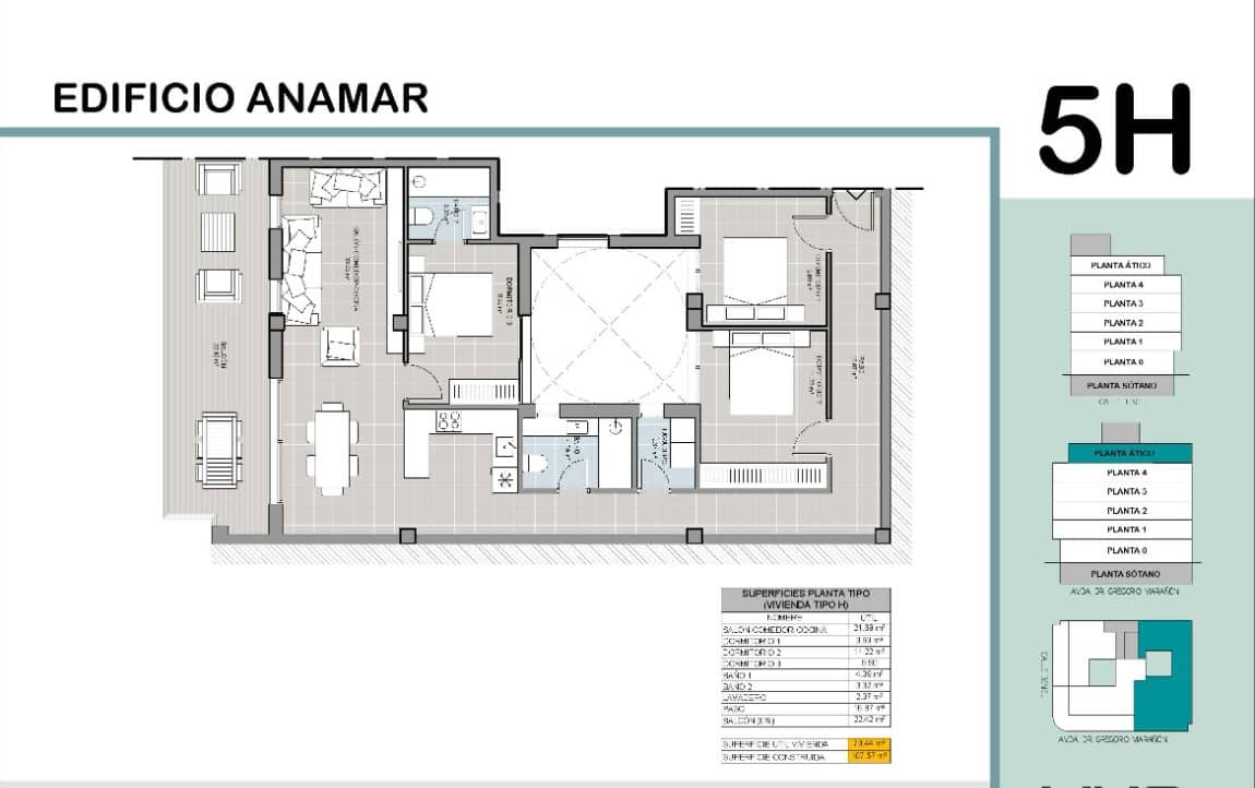 1 soverom Leilighet til salgs i Torrevieja med svømmebasseng - € 175 000 (Ref: 9262394)