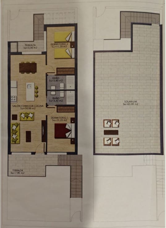 2 chambre Appartement à vendre à Lo Pagan avec piscine garage - 199 500 € (Ref: 9410731)
