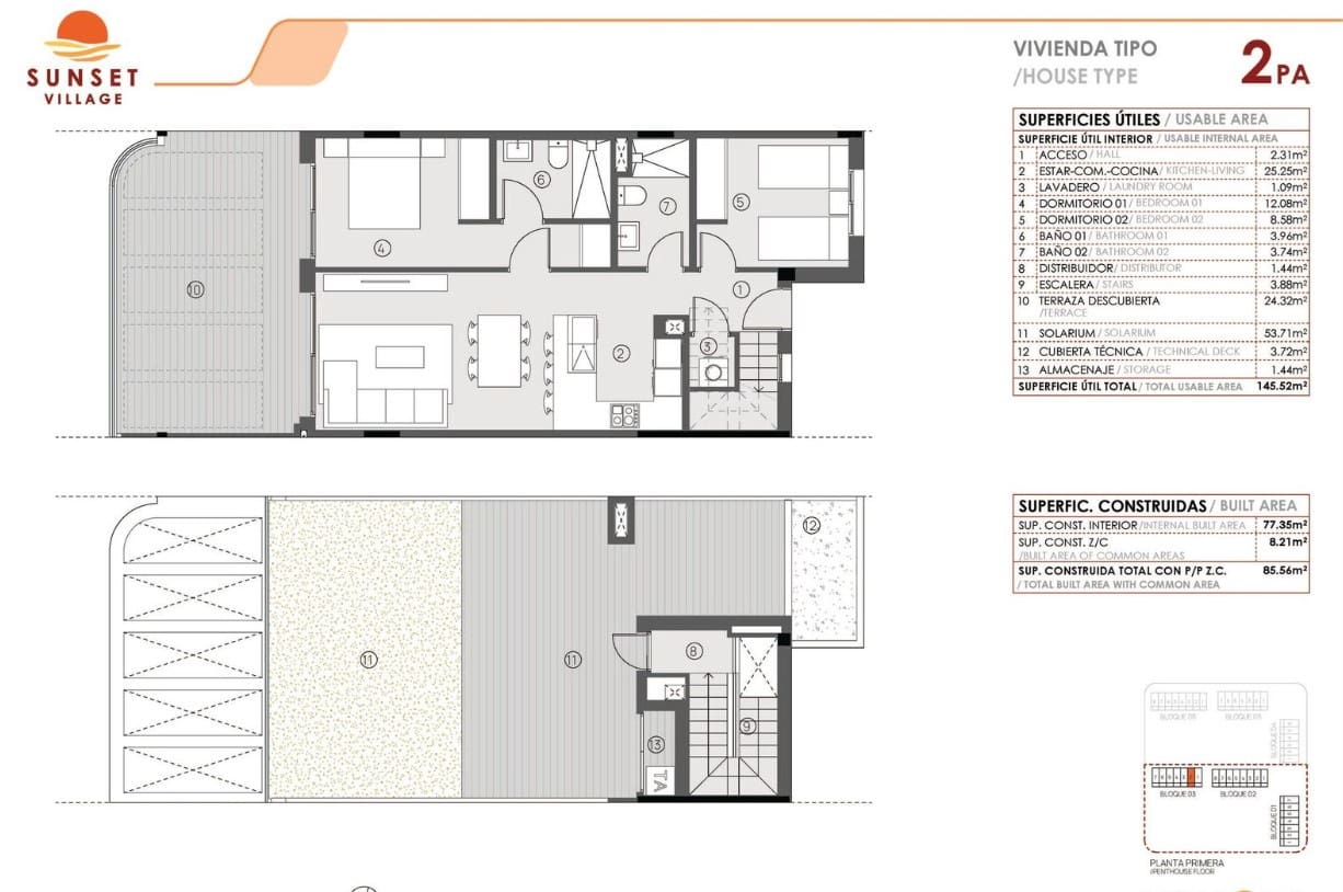 3 camera da letto Appartamento in vendita in Torrevieja con piscina garage - 280.000 € (Rif: 9570827)