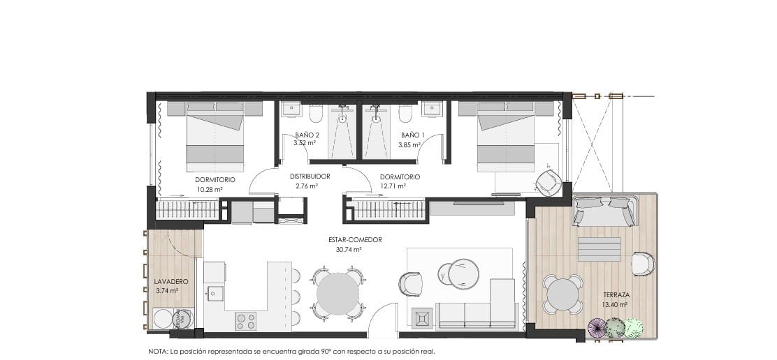 2 chambre Appartement à vendre à Avileses avec piscine garage - 339 000 € (Ref: 9868379)