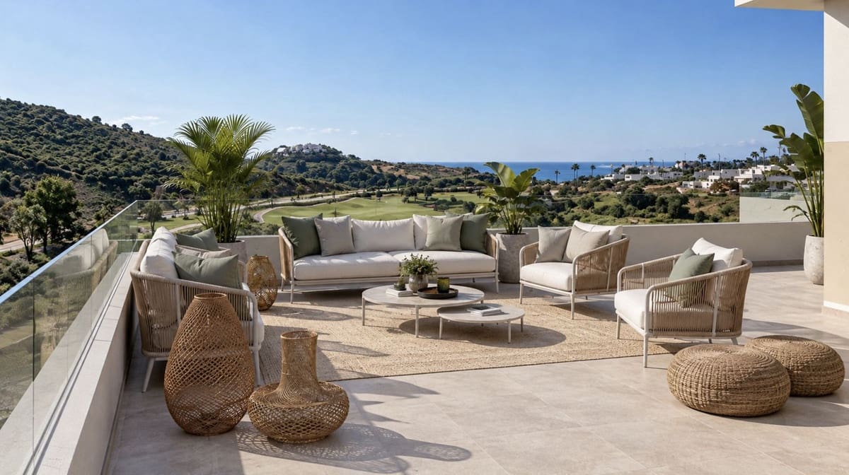 3 sypialnia Apartament na sprzedaż w La Cala de Mijas z basenem garażem - 399 000 € (Ref: 10183708)