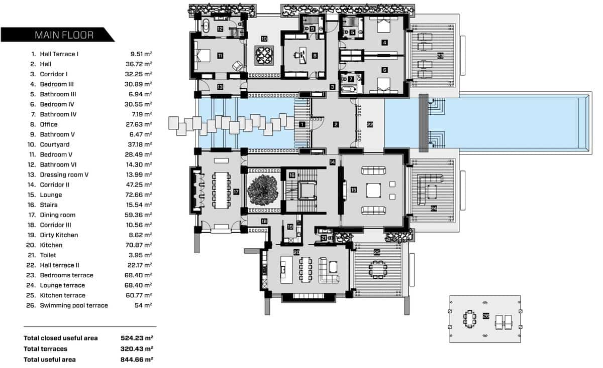 6 bedroom Villa for sale in Puerto Banus with pool garage - € 4,500,000 (Ref: 4118068)