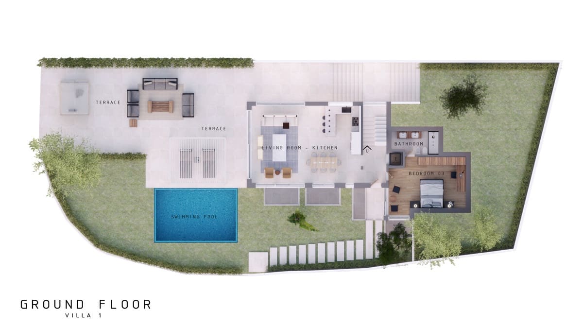 3 soveværelse Villa til salg i Mijas Costa med swimmingpool garage - € 1.490.000 (Ref: 7070672)