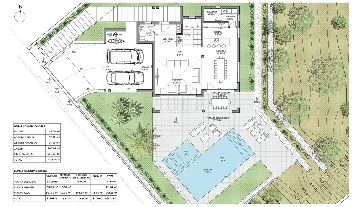 3 sypialnia Willa na sprzedaż w La Cala Golf z basenem garażem - 970 000 € (Ref: 8068008)