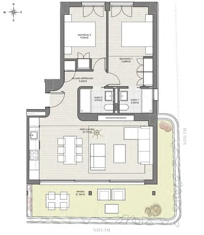 2 Zimmer Apartment zu verkaufen in Estepona mit Pool Garage - 440.000 € (Ref: 8357021)