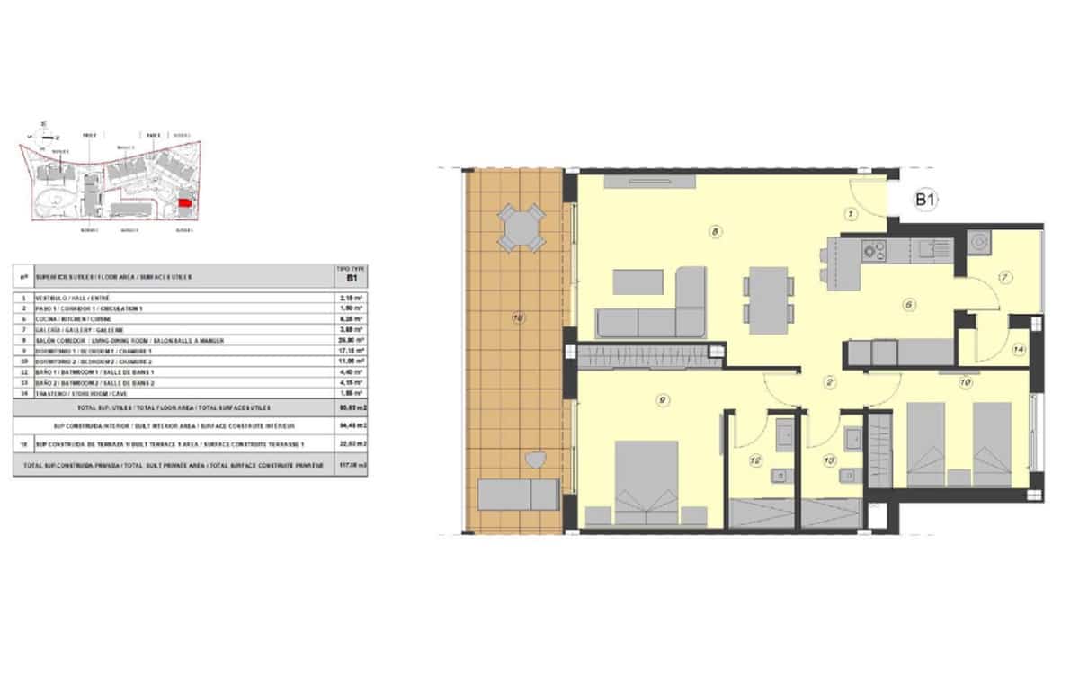 2 soverom Leilighet til salgs i Benahavis med svømmebasseng garasje - € 720 000 (Ref: 9072916)