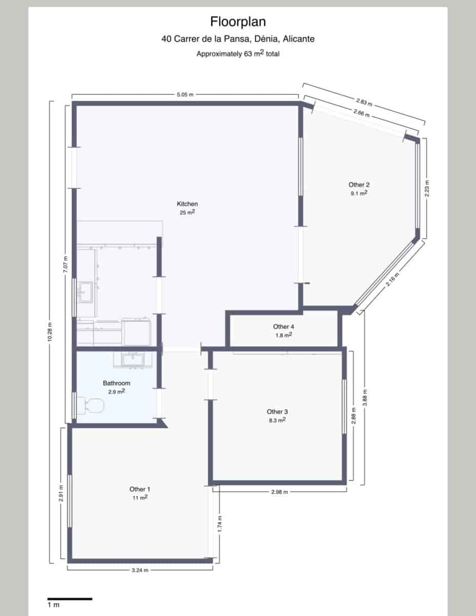 3 soveværelse Byhus til salg i Denia med swimmingpool - € 380.000 (Ref: 10040065)