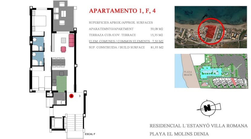 2 bedroom Apartment for sale in Denia with pool - € 355,000 (Ref: 6743654)