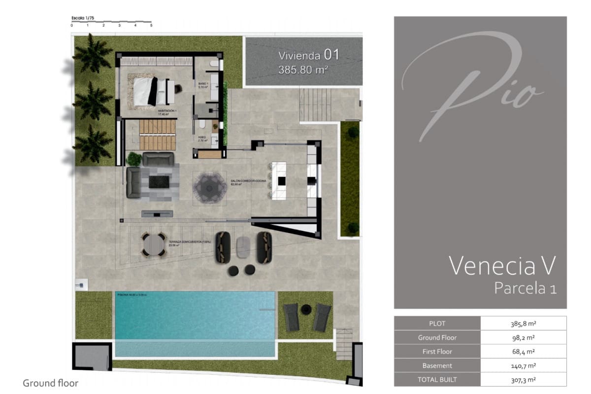 3 soveværelse Villa til salg i Polop med swimmingpool - € 755.000 (Ref: 9374442)