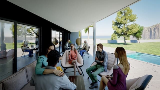 Chalet de 3 habitaciones en La Nucia en venta con piscina - 865.000 € (Ref: 9374448)