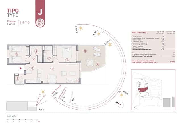 2 camera da letto Appartamento in vendita in Calpe / Calp con piscina - 479.000 € (Rif: 9374477)