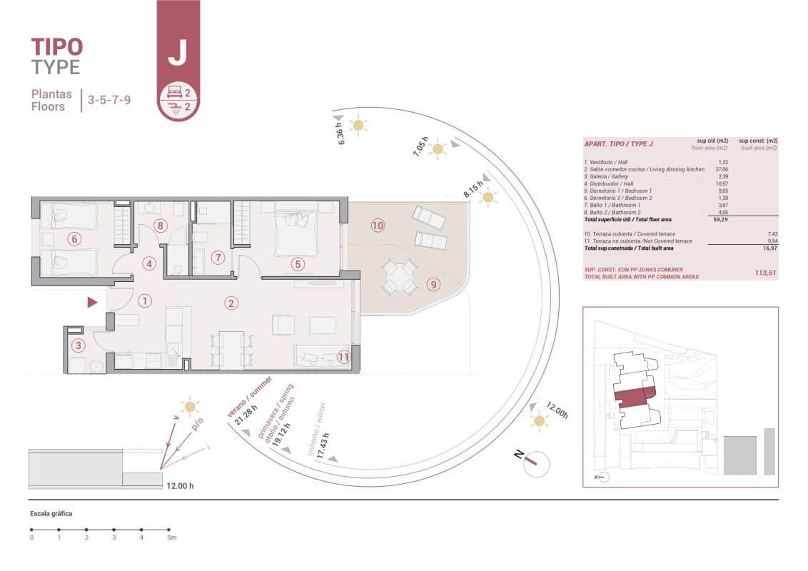 2 soveværelse Lejlighed til salg i Calpe / Calp med swimmingpool - € 479.000 (Ref: 9374477)