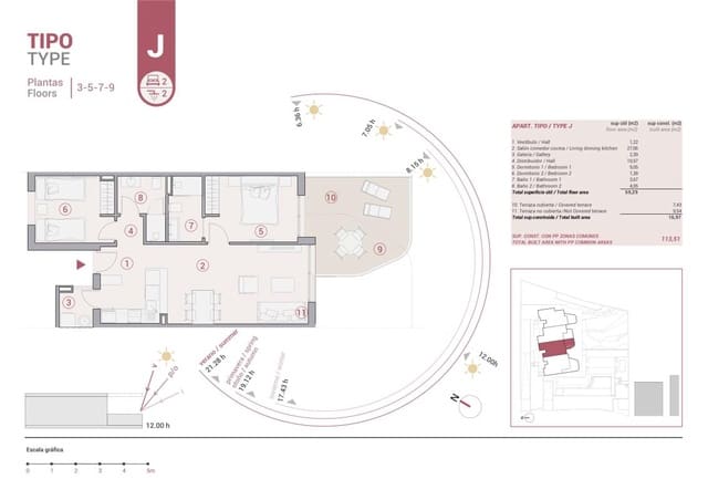 2 chambre Appartement à vendre à Calpe / Calp avec piscine - 479 000 € (Ref: 9374477)