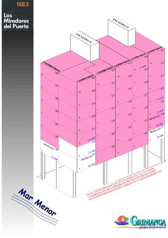 2 bedroom Flat for sale in La Manga del Mar Menor with pool - € 213,259 (Ref: 9374484)
