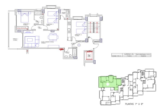 2 bedroom Flat for sale in La Manga del Mar Menor with pool - € 213,259 (Ref: 9374484)