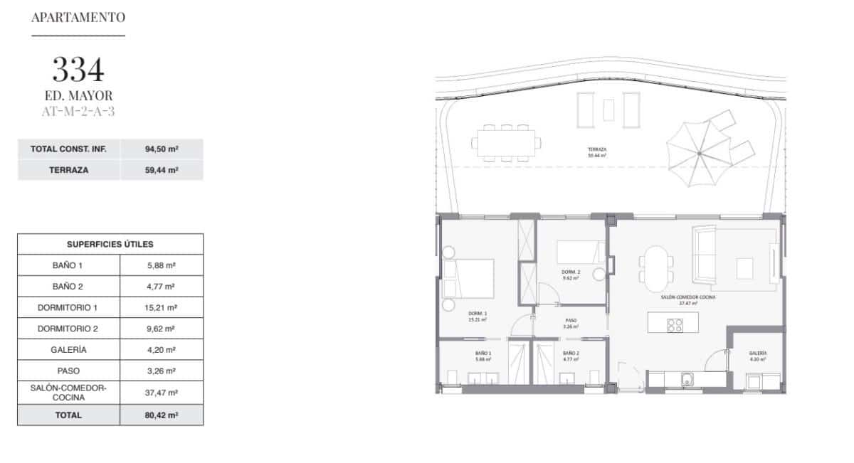 3 slaapkamer Penthouse te koop in Alfaz del Pi / L'Alfas del Pi met zwembad - € 950.000 (Ref: 9374518)