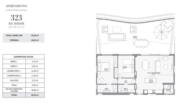 3 soverom Leilighet til salgs i Alfaz del Pi / L'Alfàs del Pi med svømmebasseng - € 950 000 (Ref: 9374518)