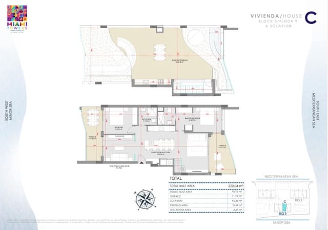 2 camera da letto Attico in vendita in La Manga del Mar Menor con piscina - 950.000 € (Rif: 9374522)