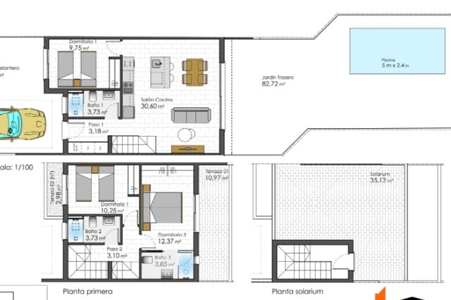 3 camera da letto Casa in vendita in San Javier con piscina - 425.000 € (Rif: 9374528)