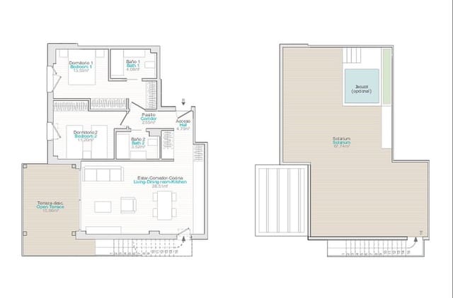 2 chambre Appartement à vendre à El Vergel / Verger avec piscine - 345 000 € (Ref: 9374547)
