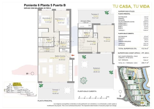 2 sovrum Lägenhet till salu i Finestrat med pool - 550 000 € (Ref: 9374549)