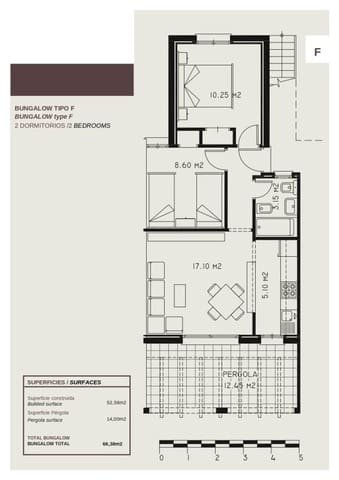 1 sovrum Lägenhet till salu i Calpe / Calp med pool - 180 000 € (Ref: 9596770)