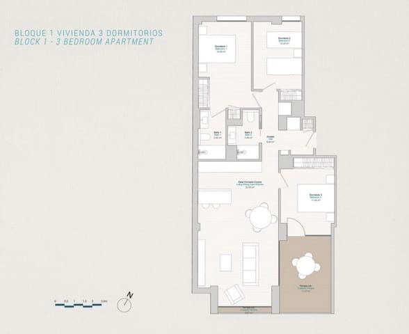 1 slaapkamer Appartement te koop in La Villajoyosa / Vila Joiosa met zwembad - € 249.000 (Ref: 9597275)