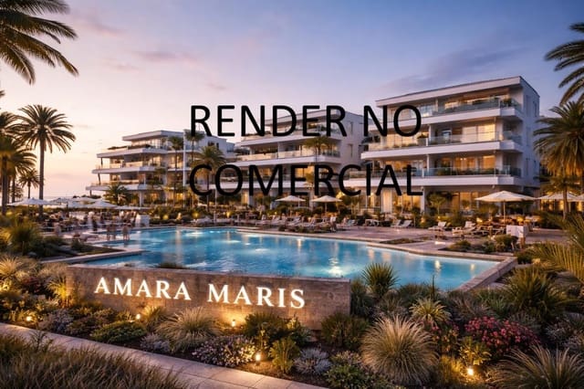 1 sypialnia Apartament na sprzedaż w La Manga del Mar Menor z basenem - 288 000 € (Ref: 9597279)