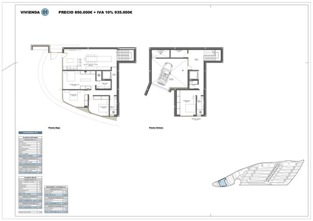 4 chambre Appartement à vendre à Calpe / Calp avec piscine - 2 150 000 € (Ref: 9713927)