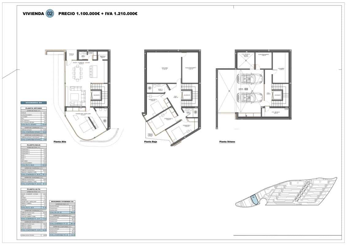4 camera da letto Appartamento in vendita in Calpe / Calp con piscina - 2.150.000 € (Rif: 9713927)