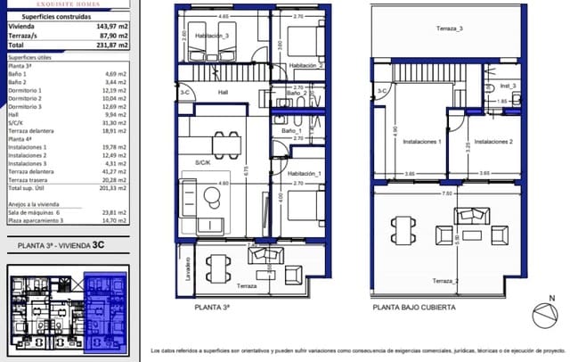 3 sovrum Lägenhet till salu i La Villajoyosa / Vila Joiosa med pool - 345 000 € (Ref: 9713965)