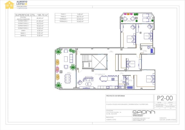 5 sypialnia Penthouse na sprzedaż w Centro, Elche / Elx - 390 000 € (Ref: 9398591)