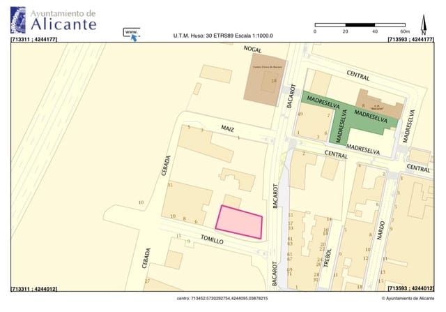 Tomt till salu i Alicante stad - 300 000 € (Ref: 9860208)