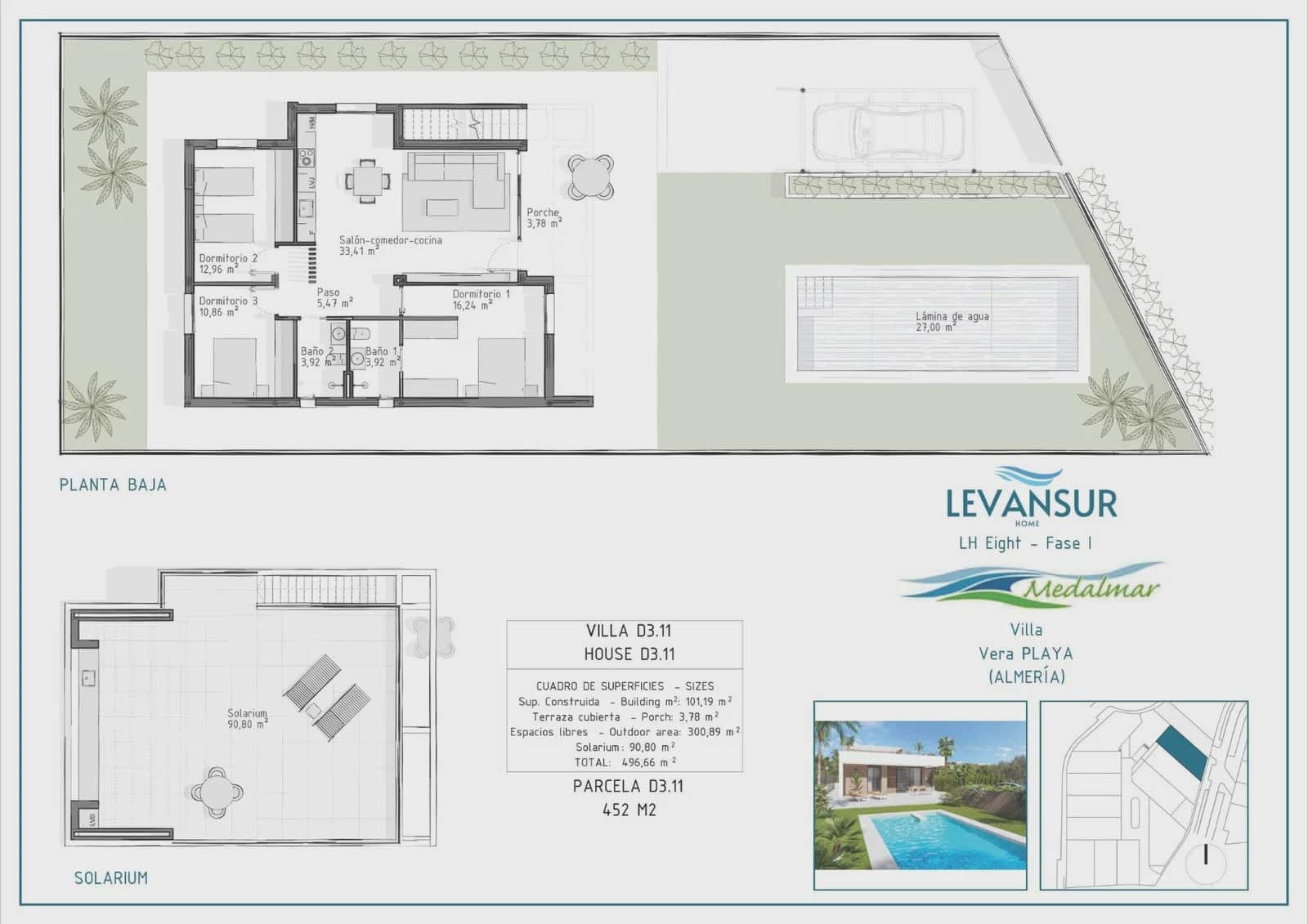 3 chambre Villa/Maison à vendre à Vera avec piscine garage - 520 000 € (Ref: 10022158)