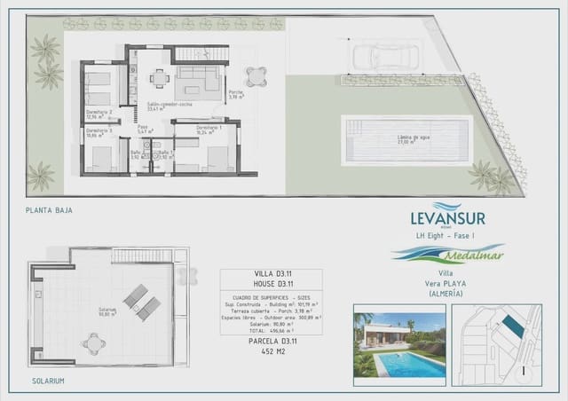 3 chambre Villa/Maison à vendre à Vera Ciudad, Vera avec piscine garage - 520 000 € (Ref: 10022158)