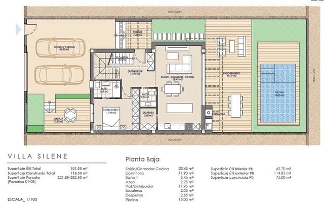3 soveværelse Villa til salg i San Juan de los Terreros, Pulpí - € 380.175 (Ref: 8909974)