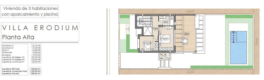 3 Zimmer Villa zu verkaufen in San Juan de los Terreros - 391.995 € (Ref: 8909975)