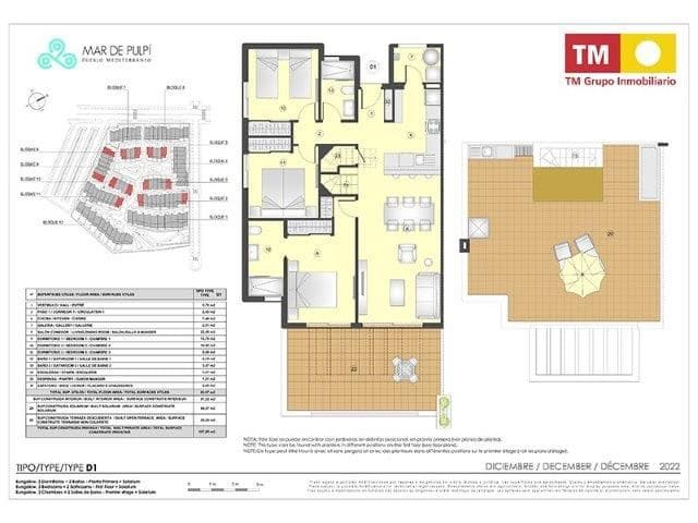 3 bedroom Apartment for sale in San Juan de los Terreros with pool - € 272,000 (Ref: 8910004)