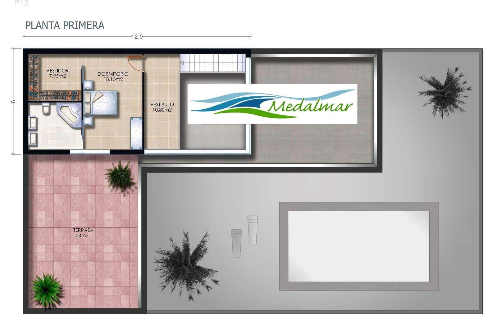 3 slaapkamer Villa te koop in Vera met zwembad garage - € 535.000 (Ref: 8910011)